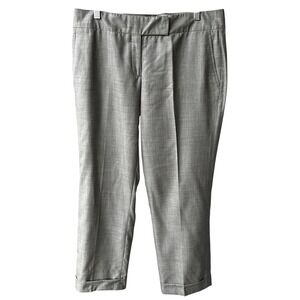 Loro Piana Dress Pants Trousers Grey Cashmere Silk Cuffed Straight Flaws Size 46